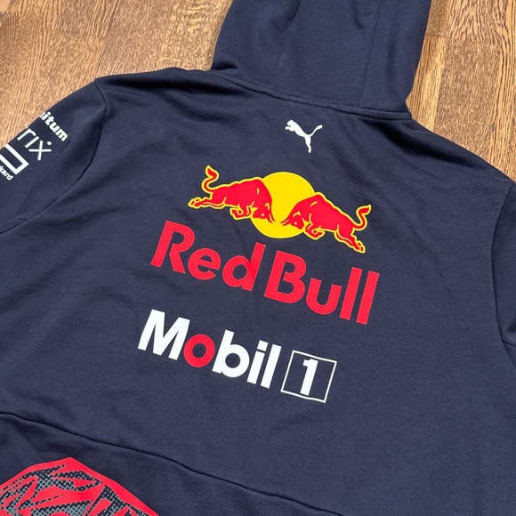 Puma Red Bull Racing Tag Heuer Team F1 Formula 1 Full Zip Hoodie Mens XL - Picture 7 of 10